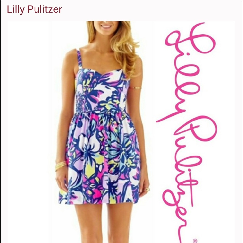 Lilly Pulitzer Christine Dress in Catwalkin Print